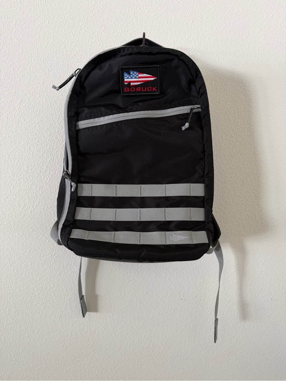 GORUCK Bullet Ruck 14L – Black / Wolf Grey (Ripstop Nylon) Backpack - Picture 3 of 12